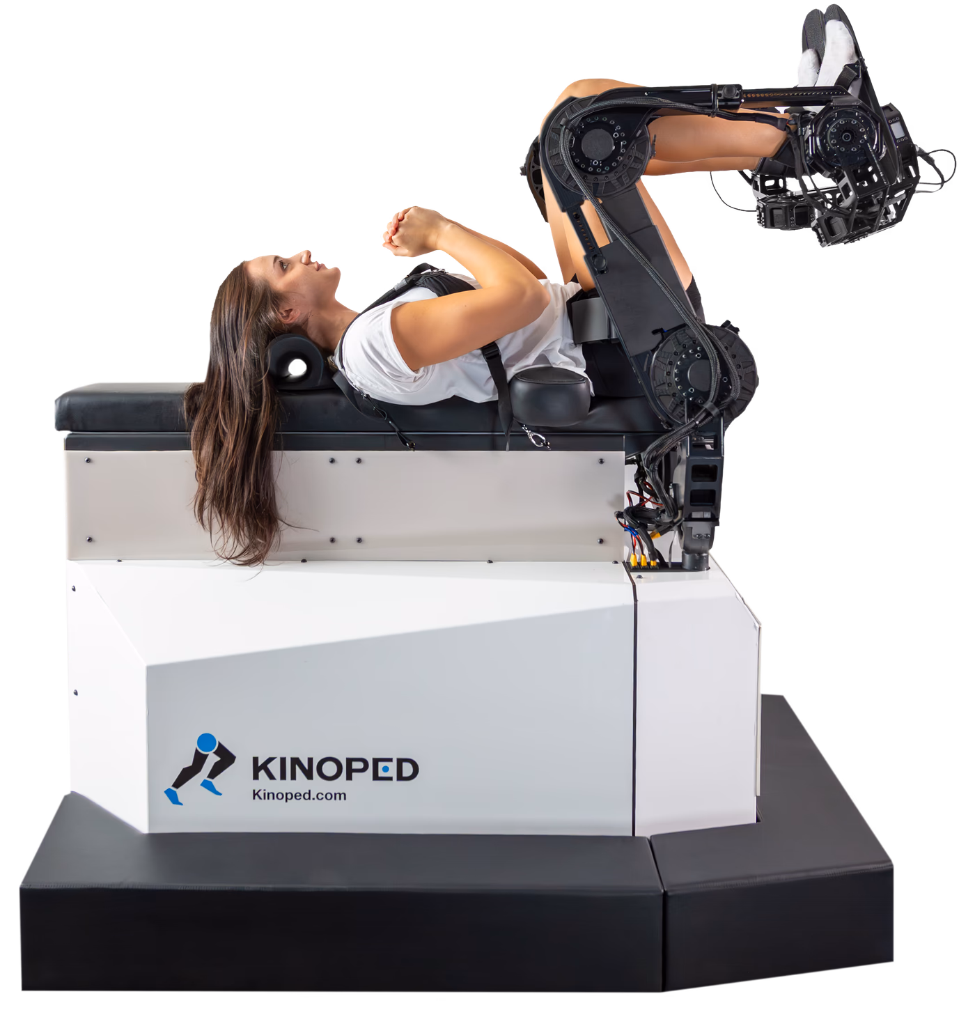 Athlete training a multi-planar movement on the Kinoped