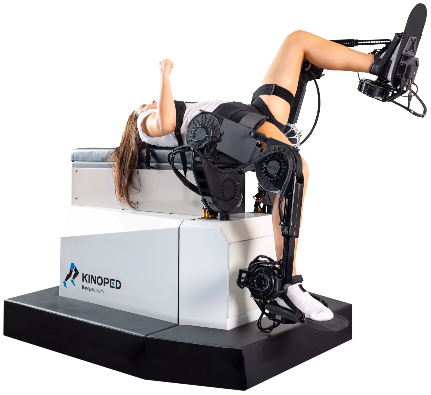 Kinoped lower-extremity exercise robot